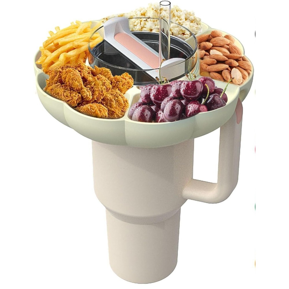 Snack Tray Bowl for Stanley 40Oz Tumbler w/ Handle,  Accessories for Stanley Cup
